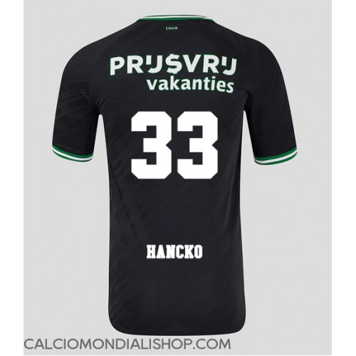 Maglie da calcio Feyenoord David Hancko #33 Seconda Maglia 2024-25 Manica Corta